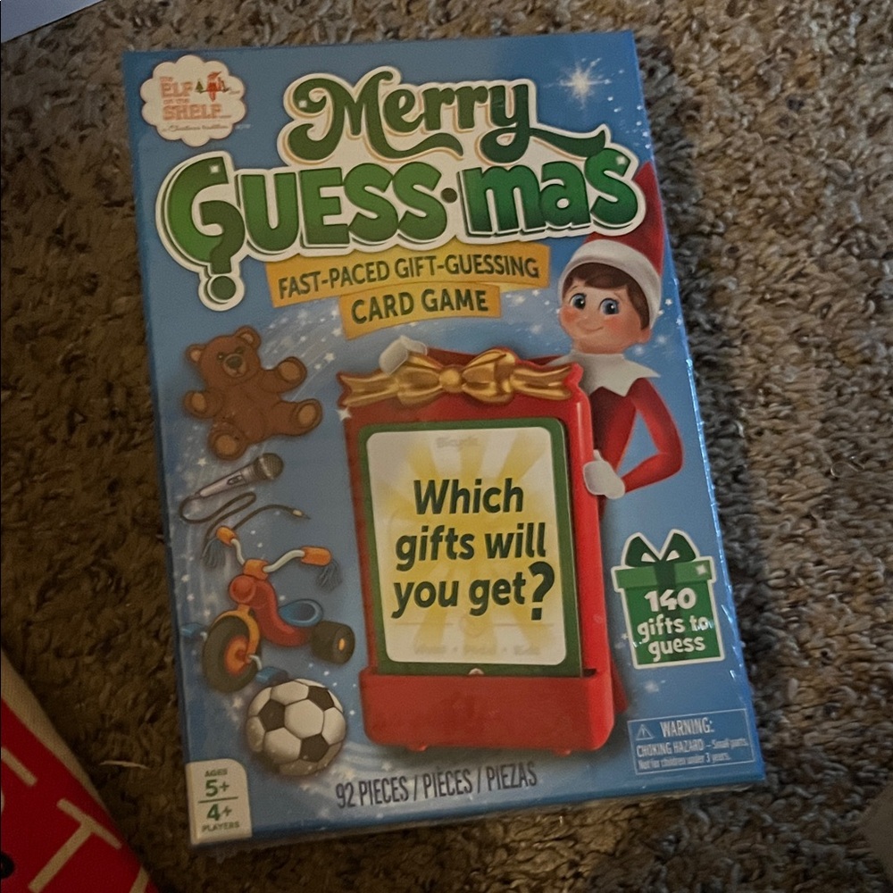 Merry guessmas elf on the shelf